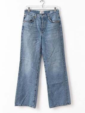 Citizens of Humanity Annina Wide Leg Denim Jeans Light Wash Blue-28